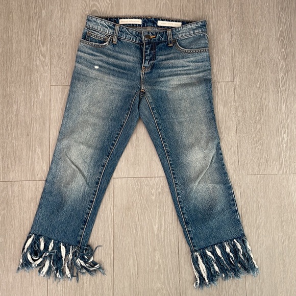 Anthro Pilcro and the Letterpress Hyphen Fringe Jeans - Picture 2 of 5